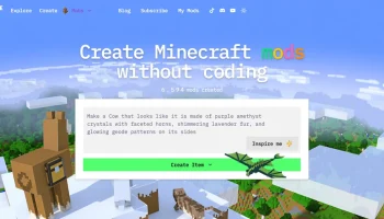 Появился сервис для создания модов в Minecraft с помощью текстовых запросов