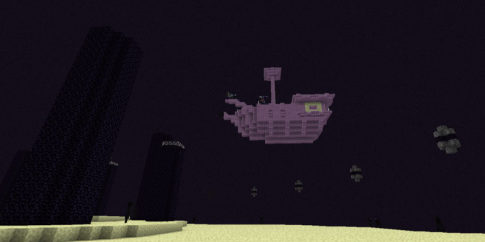 Корабль на центральном острове